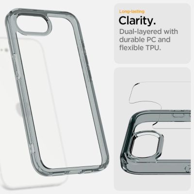 13. Spigen Ultra Hybrid Hülle für iPhone 16e / 17e – Grau