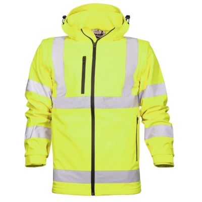 SOFTSHELLJACKE REF501 HI-VIZ GELB L