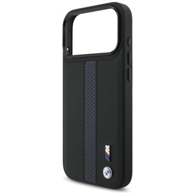 6. BMW M Perforated Stripe Logo MagSafe Case für iPhone 17 Pro Max – Blau