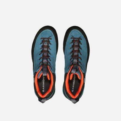 5. Garmont Dragontail WP Wanderschuhe – Coral Blue/Fiesta Red