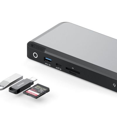 3. ALOGIC DX3 Kabelgebundener USB 3.2 Gen 1 (3.1 Gen 1) Typ-C Laptop, Schwarz, Grau