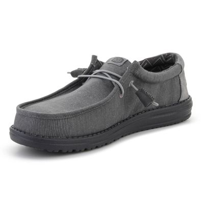 3. HEYDUDE WALLY STRETCH CANVAS BLOCK GRANIT GRAU/MULTI 44353-1VT