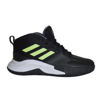 Adidas Ownthegame Basketballschuhe für Kinder, Weite C, Schwarz/Hireye/Onix - EF0308