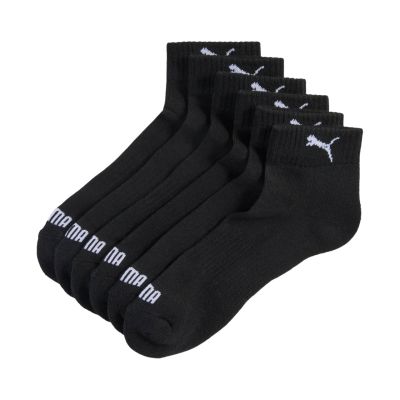Puma Cushioned Quarter Socks 3er-Pack Schwarz 938581 01