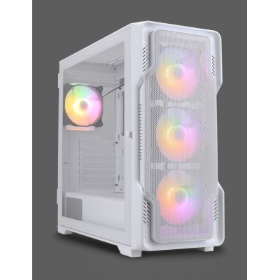 3. Nanoxia DS-9ARGB-W Midi-Tower-Computersicherheit & Halterungen Weiß