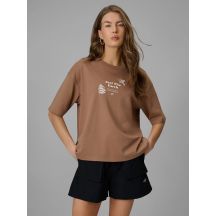 Damen-T-Shirt mit Aufdruck, regulär, Größe 4F 4FRSS26TTSHF3704-83S