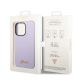 8. Guess GUHCP14LSLSMU iPhone 14 Pro 6,1" fioletowy/purple hard case Silicone Vintage Gold Logo