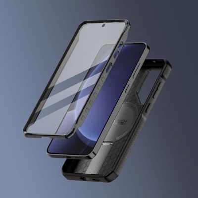 4. Tech-Protect Kevlar MagSafe+ Case für Samsung Galaxy S25 Plus - Schwarz