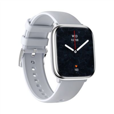 7. myPhone Pastel Smartwatch | Smartwatch | AMOLED | 1,75 Zoll | Wasserdicht | Silbergrau