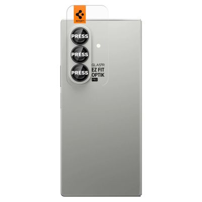 2. Spigen Optik Pro HD Glas.TR EZ Fit 2er-Pack Kameraschutz für Samsung Galaxy Z Fold 7 - Schwarz