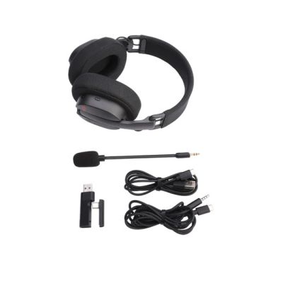3. REDRAGON H888 LUCE Kabelloses Bluetooth-Gaming-Headset mit Kopfbügel, Schwarz