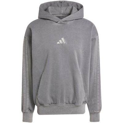 2. adidas ALL SZN Fleece-Hoodie für Herren, gewaschen, grau, JL6539