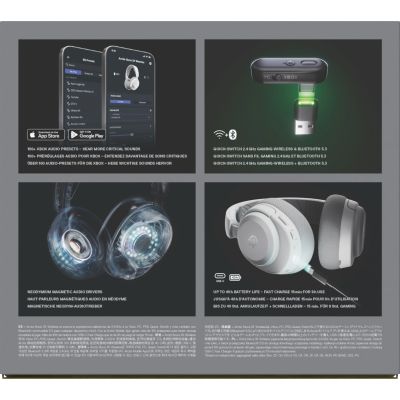 10. Steelseries Arctis Nova 3X Wireless für Xbox-Kopfhörer, Weiß