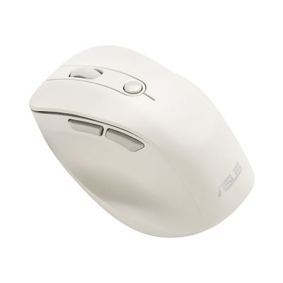 5. ASUS MD105 Kabellose Maus, Milchweiß, 2400 DPI, Dual-Mode-Funkverbindung (2,4 GHz und Bluetooth)