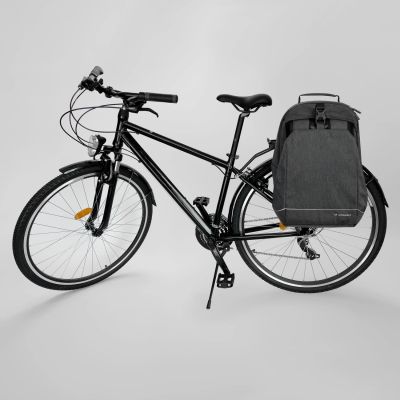 19. Wozinsky Fahrrad-Gepäckträgertasche, Fahrradrucksack mit Rahmen, 2-in-1, 40l, schwarz (WBB33BK)