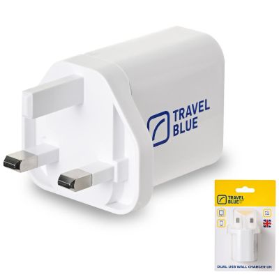 TRAVEL BLUE NETZLADEGERÄT 2 USB UK