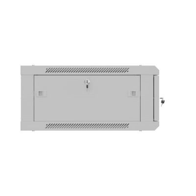3. LANBERG Wandregalschrank 19" 4HE 600x600 GRAU METALLTÜR (BAUFLAUF)
