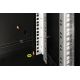 2. Einzigartiger 19-Zoll-12-HE-Wandnetzwerkschrank (600 x 450 mm), Glastür, schwarz, ungeteilt, montiert, 100 kg