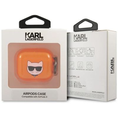 3. Karl Lagerfeld Choupette-Hülle für AirPods 3 – Orange