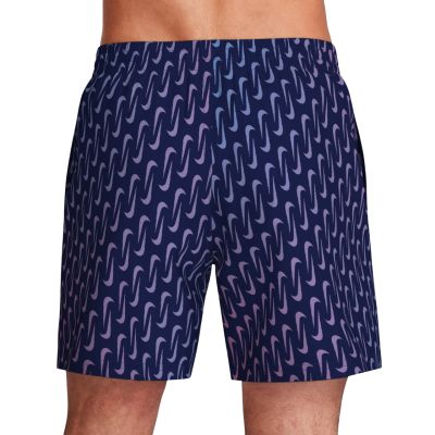 2. Badeshorts Nike Breaker Swoosh Link Midnig marineblau-rosa-violett NESSG577 440