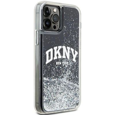 4. DKNY Liquid Glitter Big Logo iPhone 12 Pro/12 Hülle - Schwarz