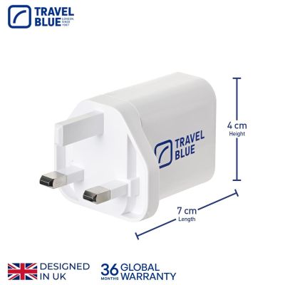 4. TRAVEL BLUE NETZLADEGERÄT 2 USB UK