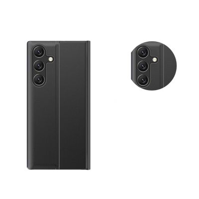 3. Neues Sleep View Case mit Klappe und Ständer für Samsung Galaxy A55 – blau