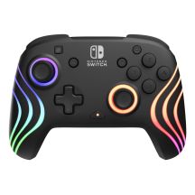 PDP Afterglow Wave Black USB-Gamepad (Analog/Digital) für Nintendo Switch, Nintendo Switch Lite und Nintendo Switch OLED