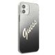 4. Guess GUHCP12SPCUGLSBK iPhone 12 mini 5,4" schwarz/schwarzes Hardcase Glitter Gradient Script