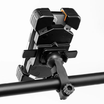 11. Rockbros HW-117 Lenkerklemm-Handyhalterung – Schwarz und Orange