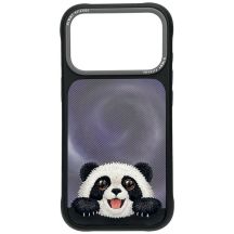 Nimmy MagSafe-Hülle mit großem Panda-Motiv und großen Augen für iPhone 18 Pro / 17 Pro – Schwarz