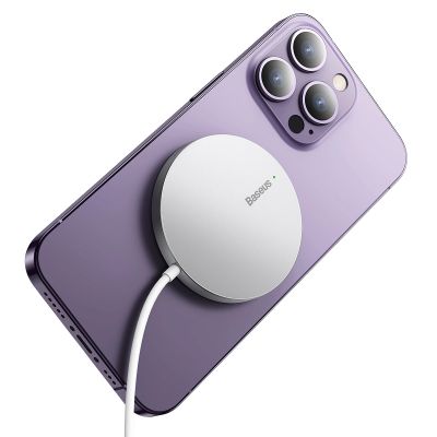 4. Baseus Simple Mini3 Induktionsladegerät 15W Silber