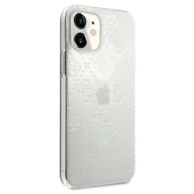 4. Guess GUHCP12S3D4GTR iPhone 12 mini 5,4" transparentes Hardcase 4G 3D Pattern Collection