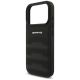 6. AMG Lederhülle mit geprägtem Linien-Logo für iPhone 17 Pro – Schwarz
