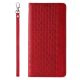 5. Magnet Strap Case für Samsung Galaxy S23+ Flip Wallet Mini Lanyard Stand rot
