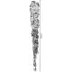 6. SICHERER KUNSTSTOFFKUGELMATRIX ICICULAR Höhe: 21 CM 7PCS MICA