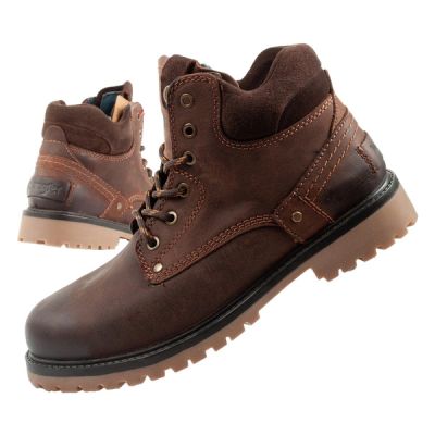 Wrangler Yuma Herrenstiefel Chelsea Boots Elegantes Leder Dunkelbraun