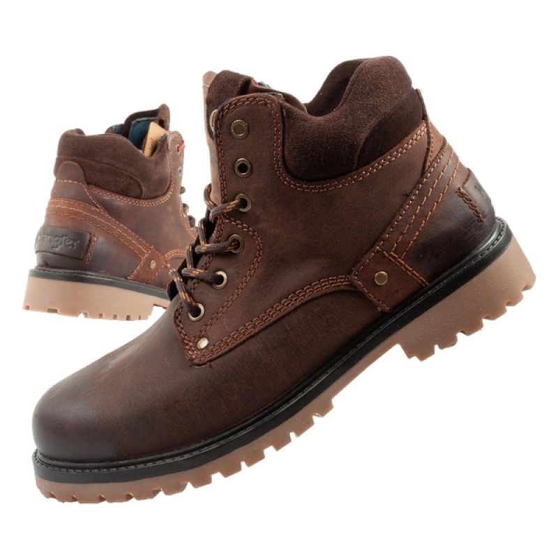 Wrangler Yuma Herrenstiefel Chelsea Boots Elegantes Leder Dunkelbraun