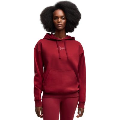Damen-Hoodie Puma ESS Script Comfort Hoodie rot 694136 23