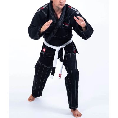 9. Kimono / GI für BJJ-Training – Schwarzer DBX ELITE A0 + A0-GÜRTEL