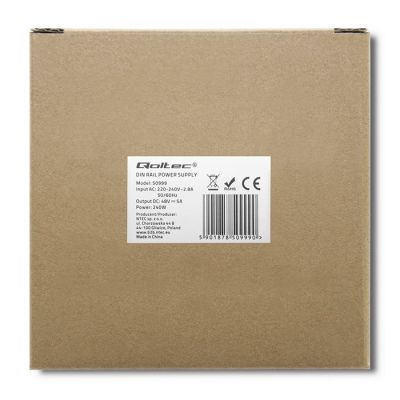 8. QOLTEC Industrie-DIN-Schienennetzteil | 240 W | 48 V | 5 A
