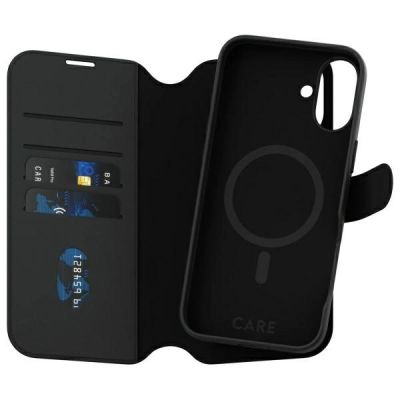 2. CARE by PanzerGlass Feature Tango 2in1 Wallet MagSafe Hülle für iPhone 16 Plus – Schwarz