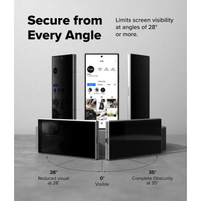 8. Ringke Easy Slide Privacy 360 2er-Pack gehärtetes Glas für Samsung Galaxy Z Fold 8 Ultra
