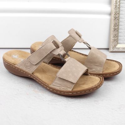 6. Bequeme Rieker W RKR681 beige Flip-Flops
