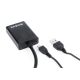 2. GEMBIRD A-VGA-HDMI-01 Adapter (HDMI F - D-Sub (VGA), 3,5 mm Stereo-Klinkenbuchse, USB 2.0 M; 0,15 m; schwarz)