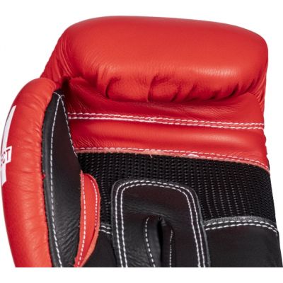 3. TOP TEN RTT-4Select Leder-Boxhandschuhe 10 oz Rot und Schwarz