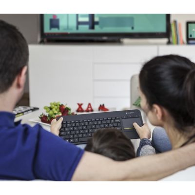 7. Logitech K400 Tastatur 920-007145 (USB 2.0; schwarz)