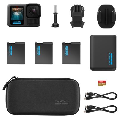 3. GoPro HERO13 Extended Power Bundle Sportkamera 27,6 MP 5,3K Ultra HD CMOS 25,4/1,9 mm (1/1,9") Wi-Fi 157 g