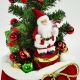 3. Dekorativer Weihnachtsbaum 60 cm mit 25 LEDs und Timer – Weihnachtsmann
