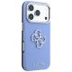 4. Guess Grained & Big Resin Logo Hülle für iPhone 18 Pro / 17 Pro - blau